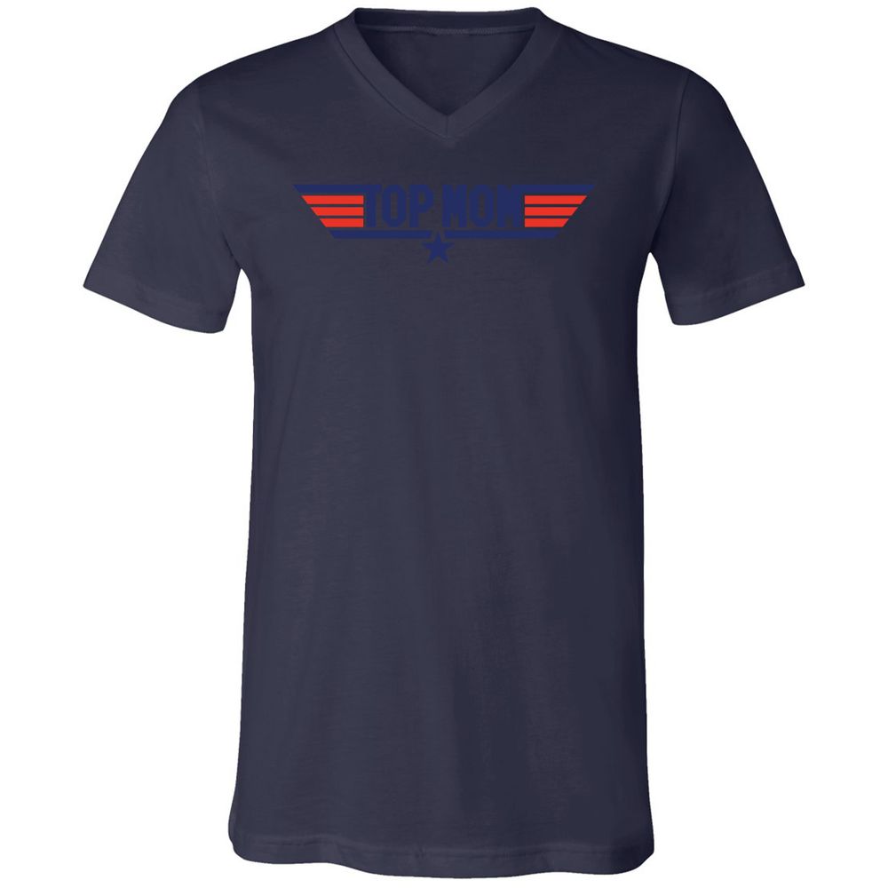 Unisex V-Neck T-Shirt - 3HX2CGGQ - Navy - 9