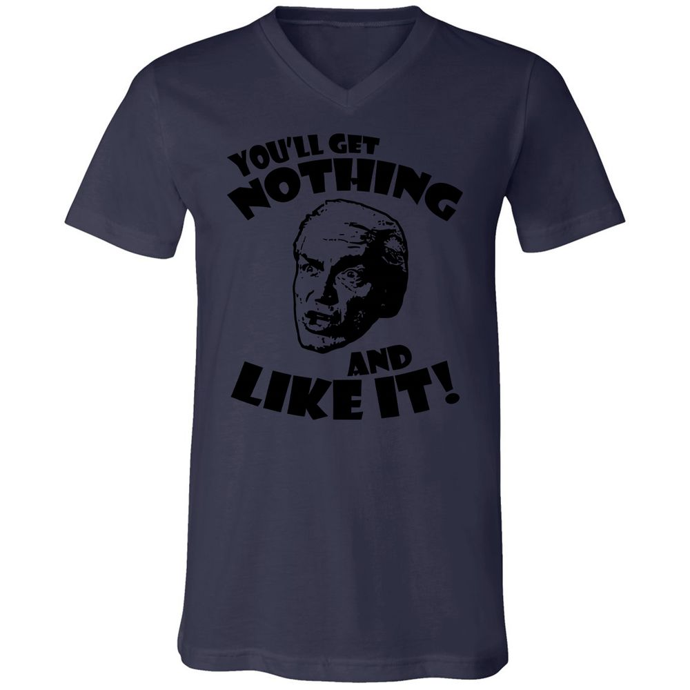 Unisex V-Neck T-Shirt - 57Z5AX6J - Navy - 9