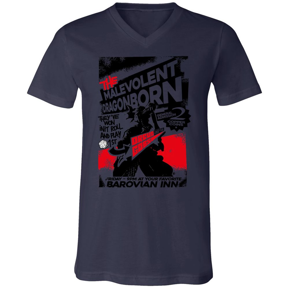 Unisex V-Neck T-Shirt - EXTQEXUG - Navy - 9