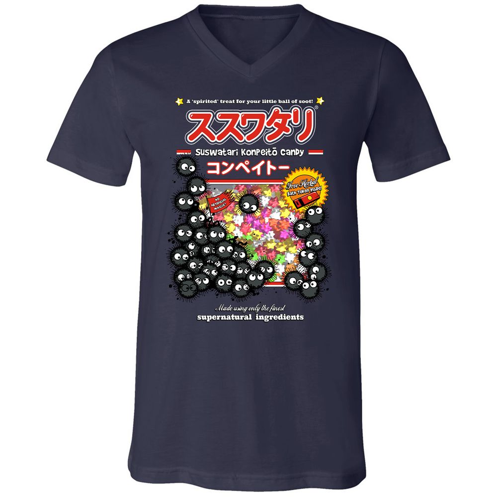 Unisex V-Neck T-Shirt - ZXHU5ZQF - Navy - 9