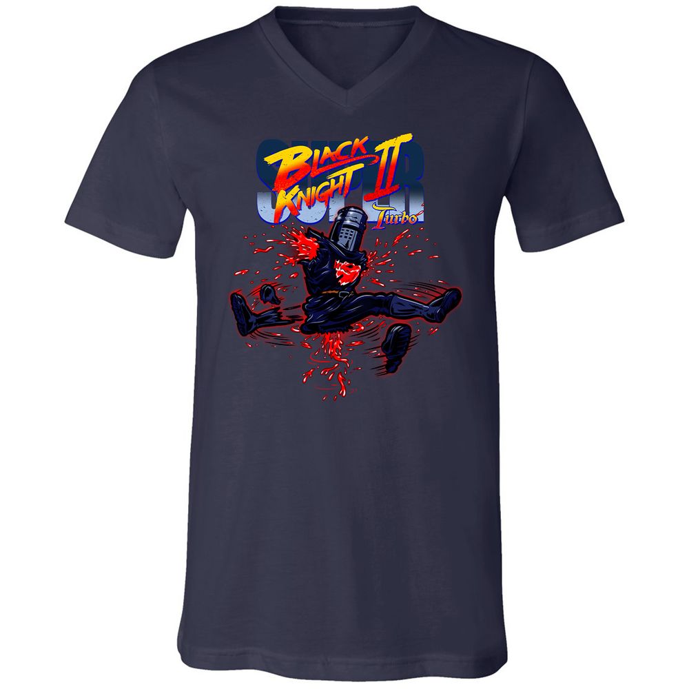 Unisex V-Neck T-Shirt - U71SZC5N - Navy - 9