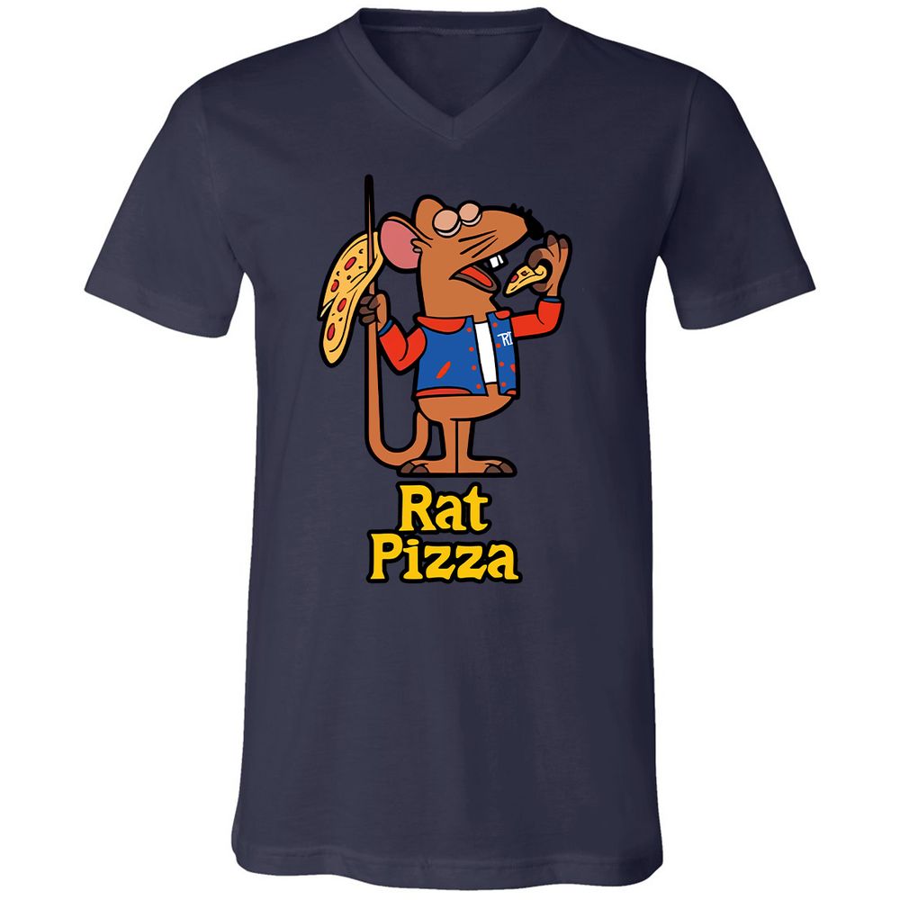Unisex V-Neck T-Shirt - JKAQKS1X - Navy - 9
