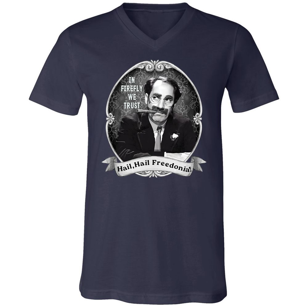 Unisex V-Neck T-Shirt - GYHSVRNG - Navy - 9