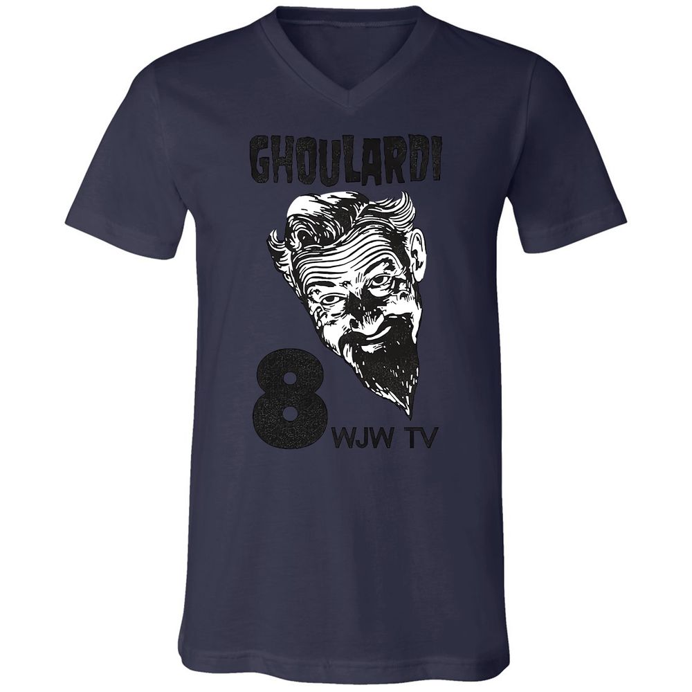 Unisex V-Neck T-Shirt - ZBNFZK6S - Navy - 9