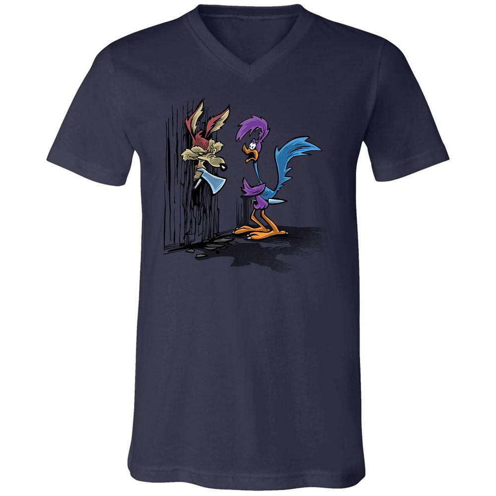 Unisex V-Neck T-Shirt - 45GNGDC7 - Navy - 9