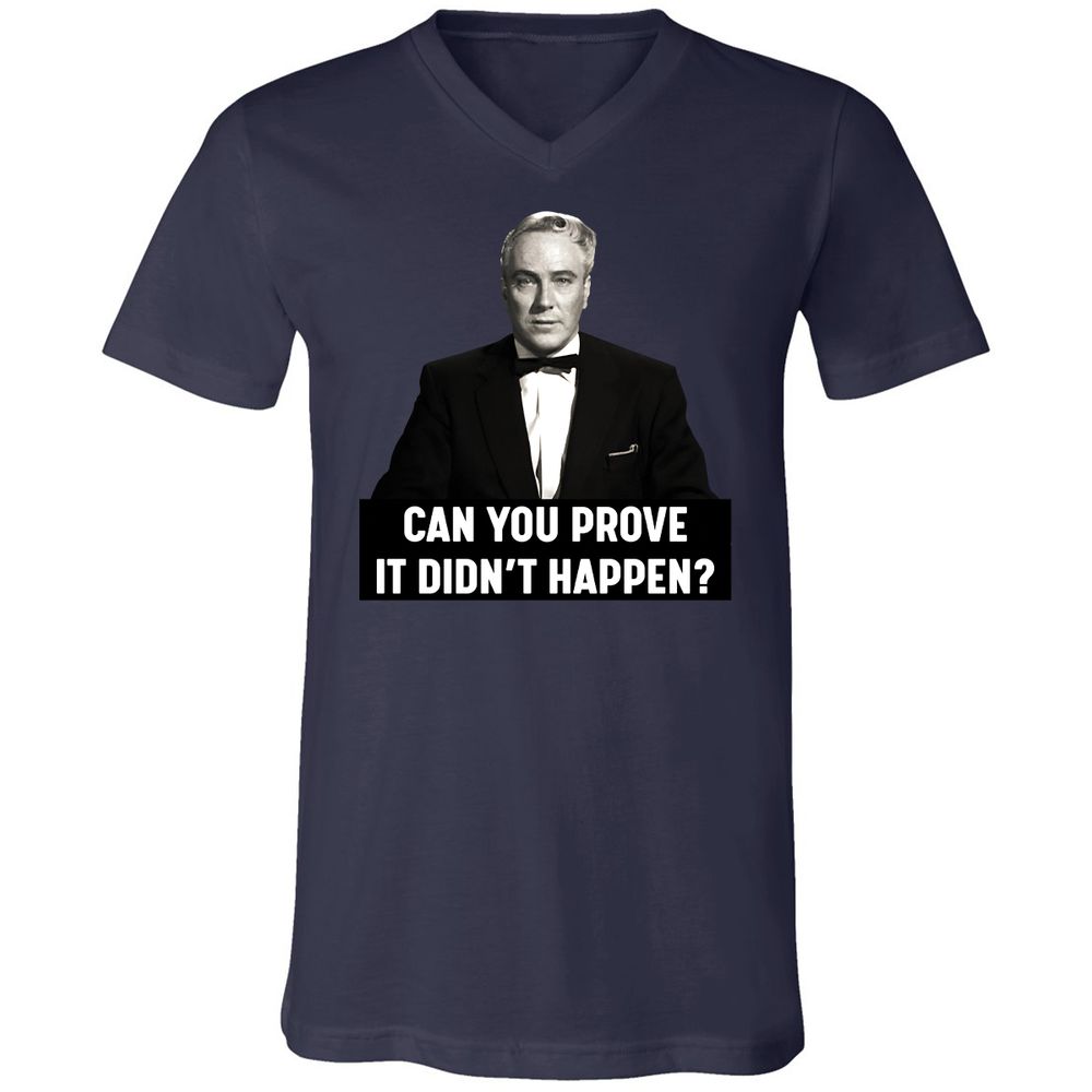 Unisex V-Neck T-Shirt - ETGETSZF - Navy - 9