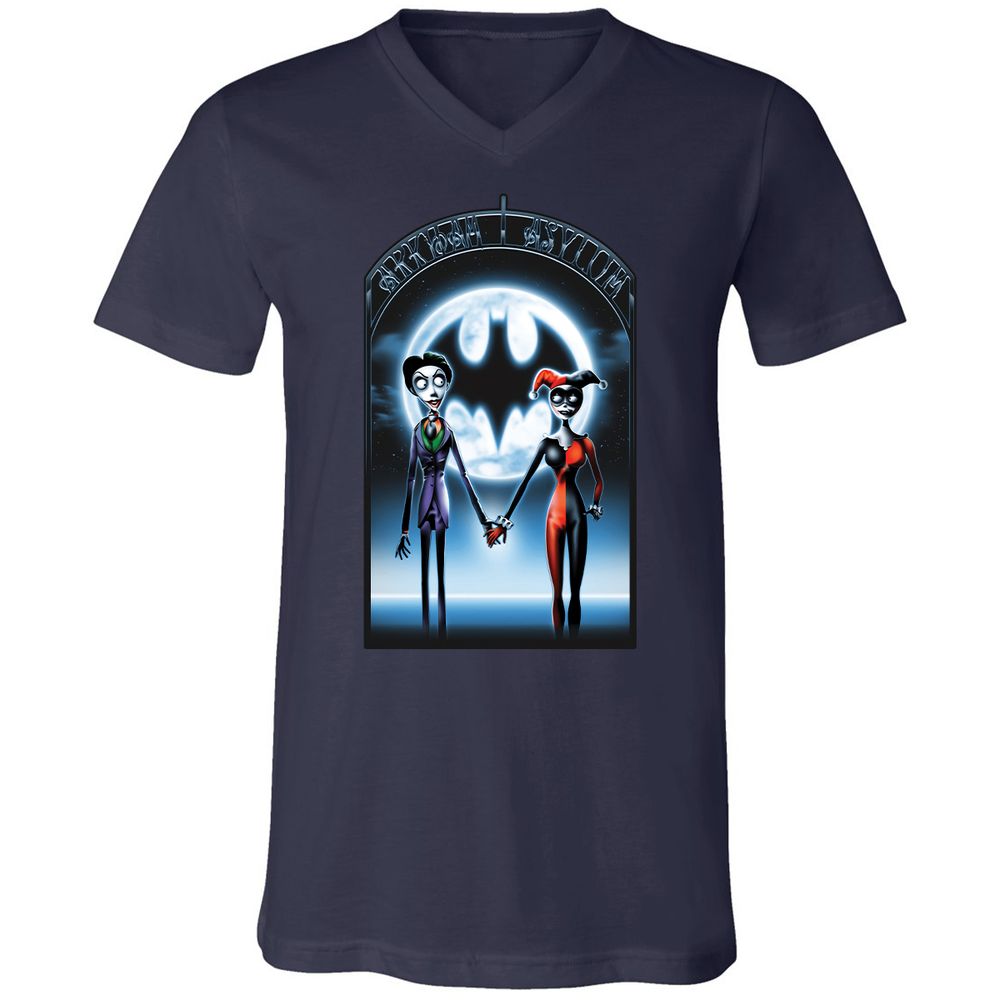 Unisex V-Neck T-Shirt - 769HD58M - Navy - 9