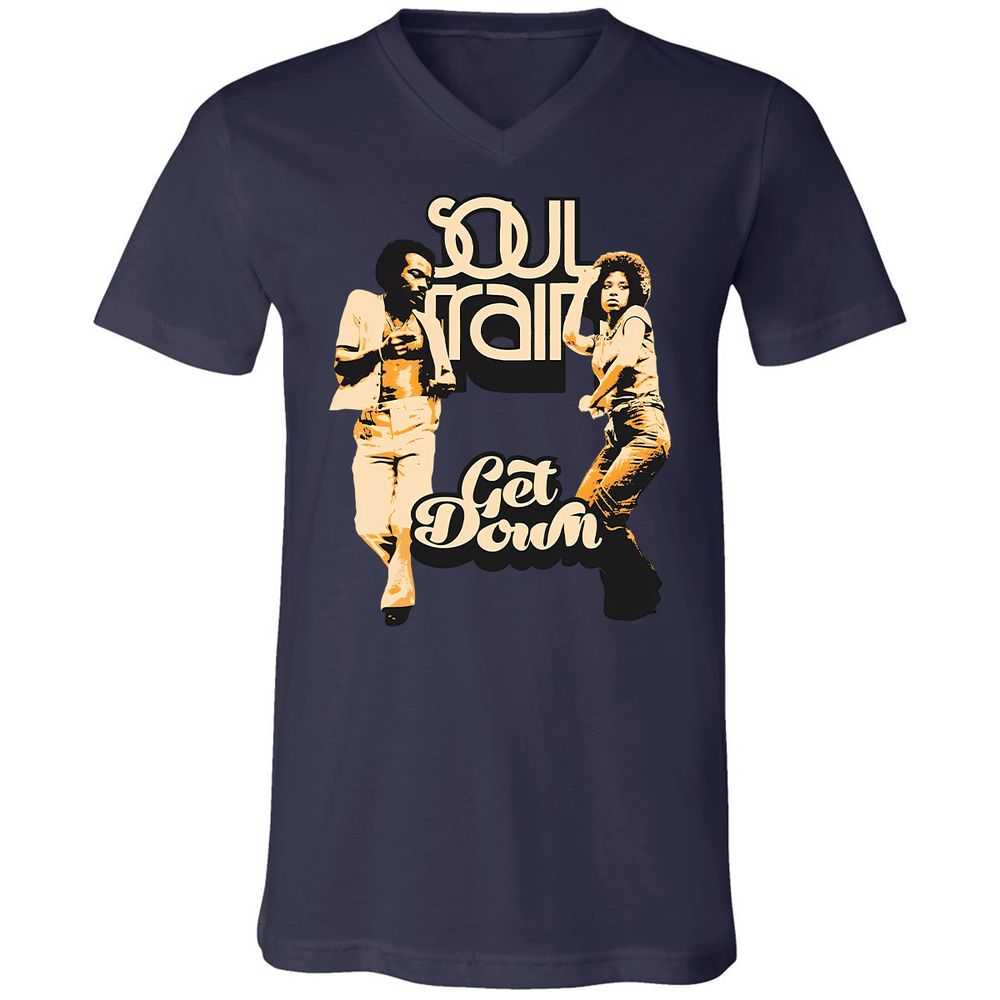 Unisex V-Neck T-Shirt - WBGZV889 - Navy - 9