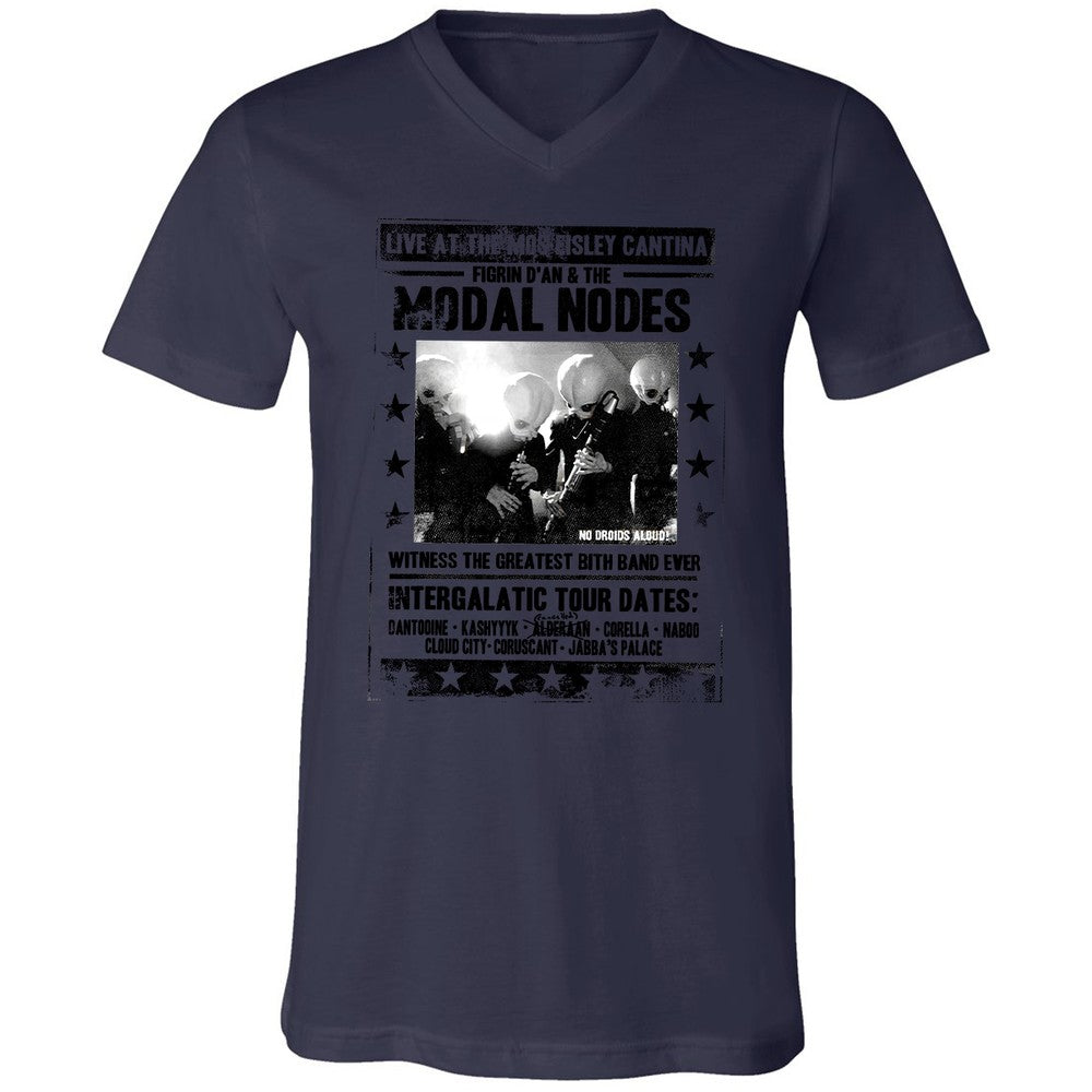 Unisex V-Neck T-Shirt - MAJNNTJN - Navy - 9