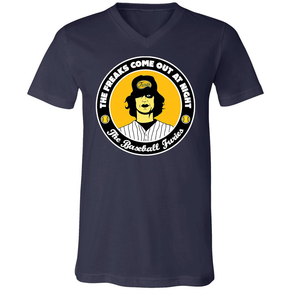 Unisex V-Neck T-Shirt - LVYPQWQS - Navy - 9