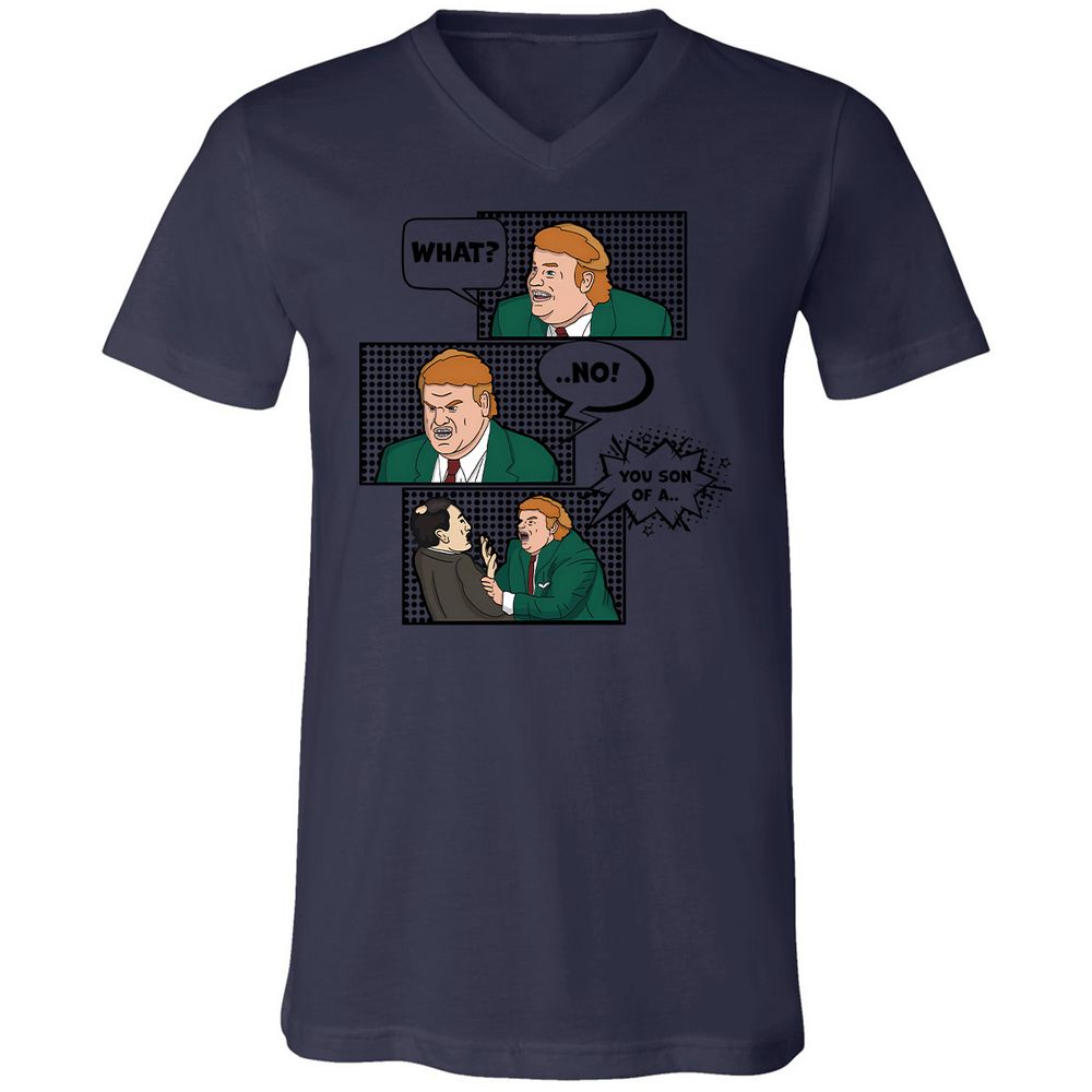 Unisex V-Neck T-Shirt - 1PVQNLPR - Navy - 9