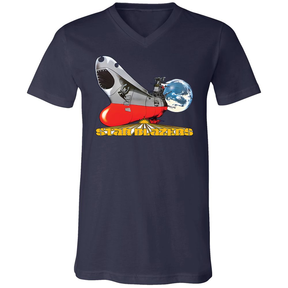 Unisex V-Neck T-Shirt - AX3AXGCB - Navy - 9