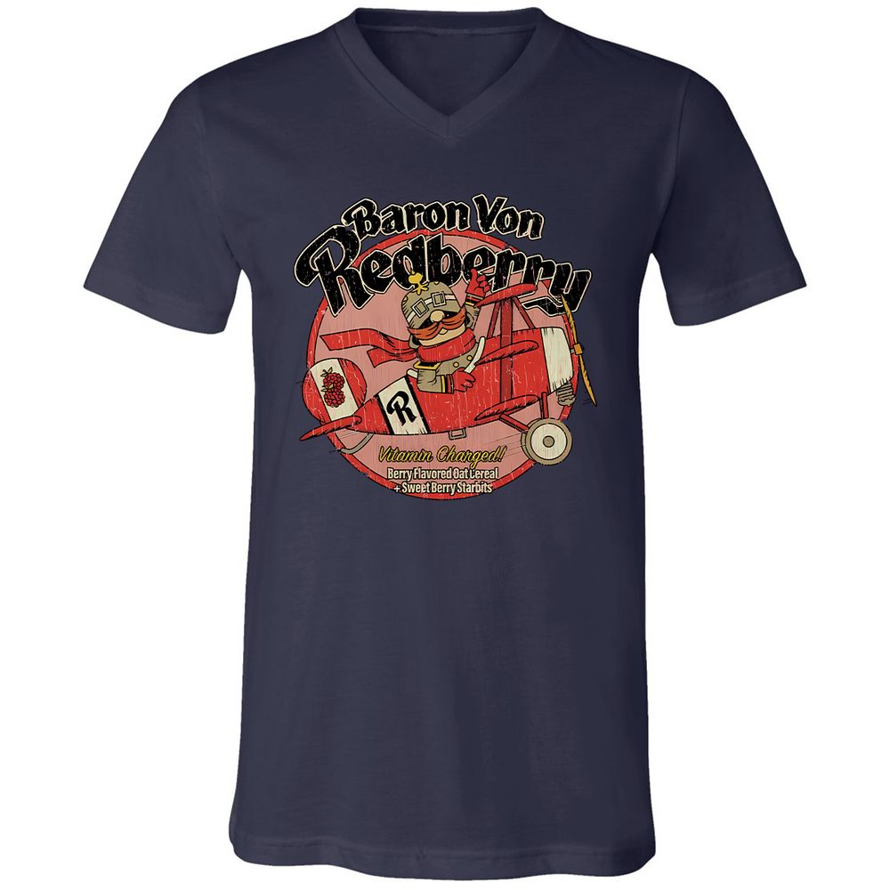 Unisex V-Neck T-Shirt - 1DW7PL7D - Navy - 9