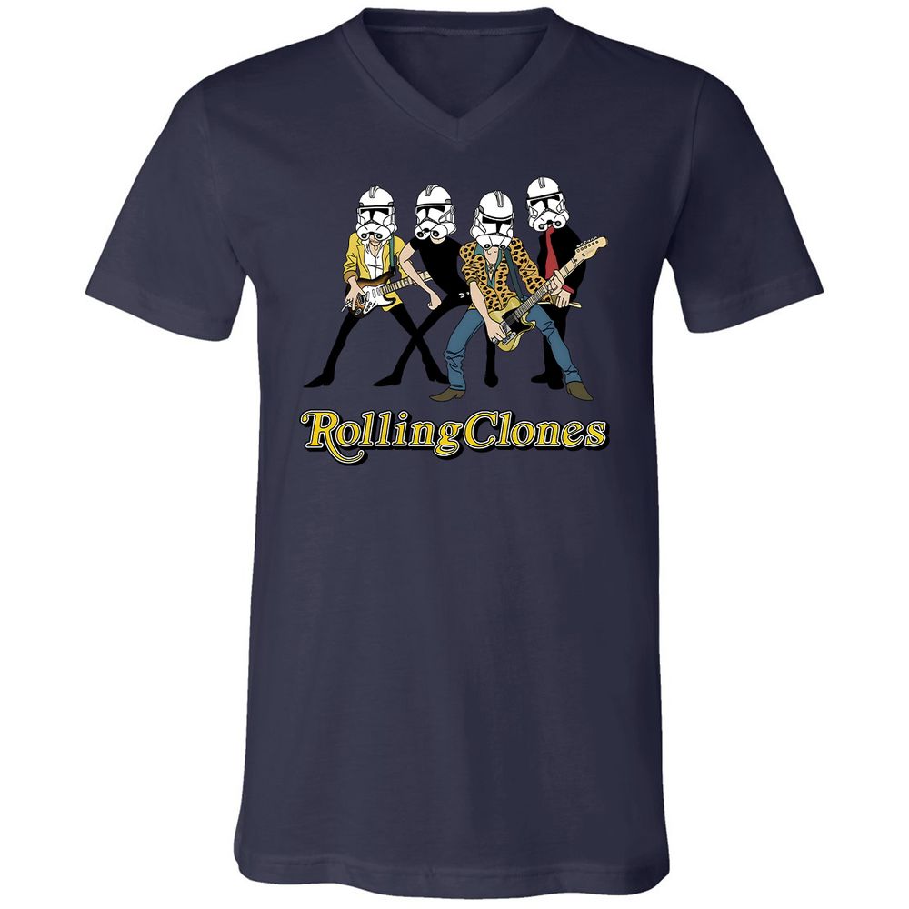 Unisex V-Neck T-Shirt - CZCS1VRM - Navy - 9