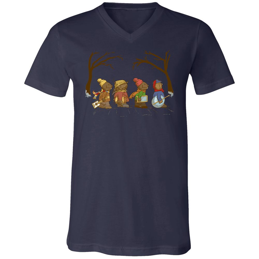 Unisex V-Neck T-Shirt - FRFWSFJ1 - Navy - 9