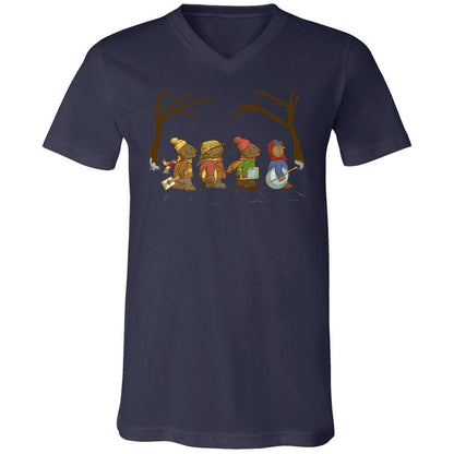 Unisex V-Neck T-Shirt - FRFWSFJ1 - Navy - 9