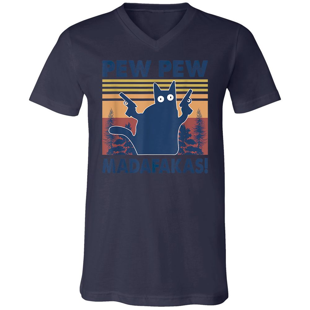 Unisex V-Neck T-Shirt - 2S9TH4G2 - Navy - 9
