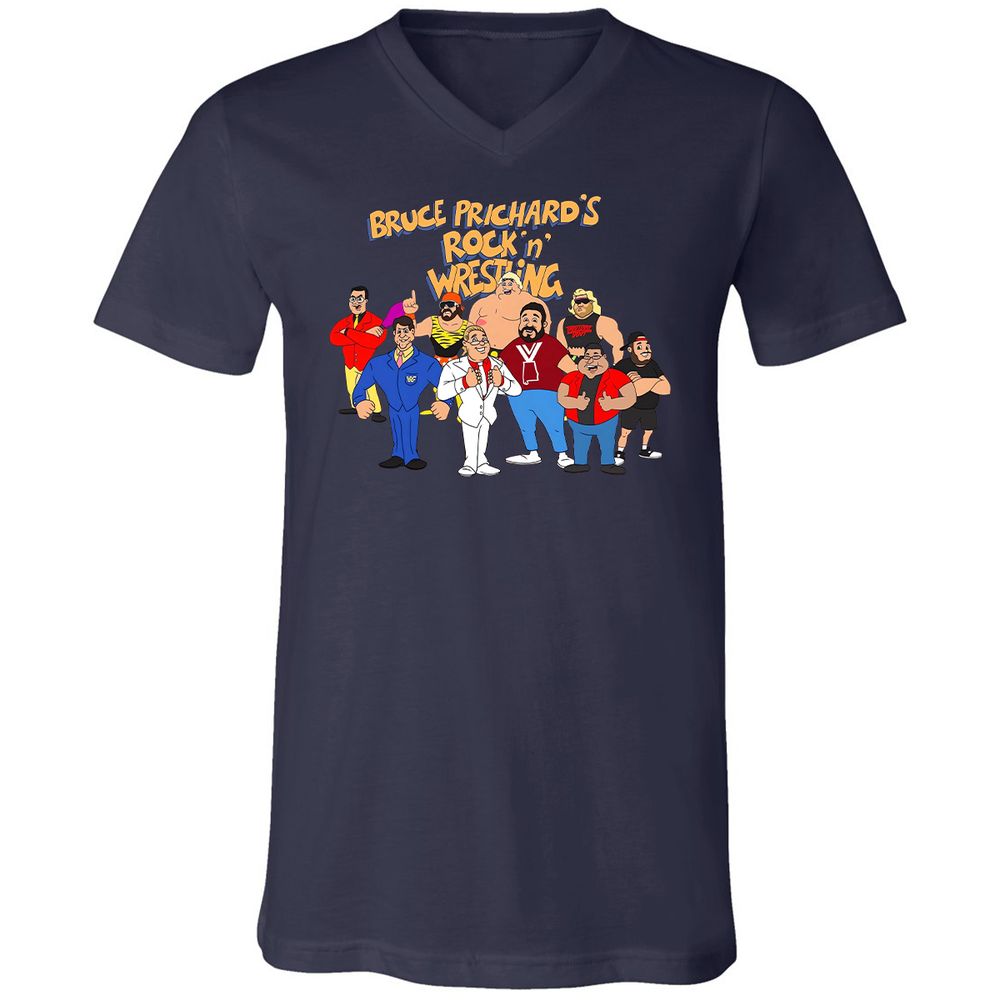 Unisex V-Neck T-Shirt - 6PDSJVES - Navy - 9
