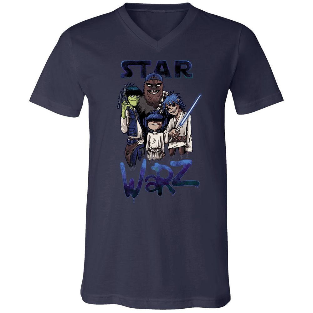 Unisex V-Neck T-Shirt - JU23ZCYD - Navy - 9