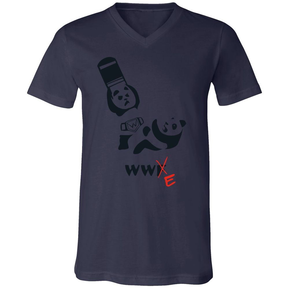 Unisex V-Neck T-Shirt - 8RTZP3EV - Navy - 9