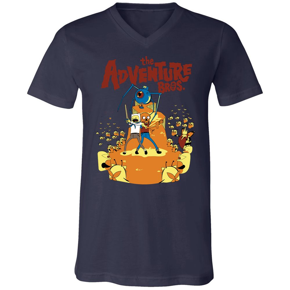 Unisex V-Neck T-Shirt - 6MTN8LAS - Navy - 9