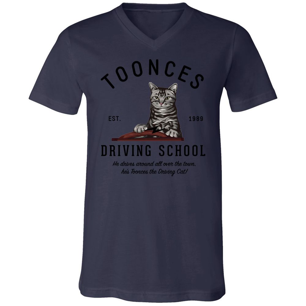 Funny Cat Driving School - Navy - 9