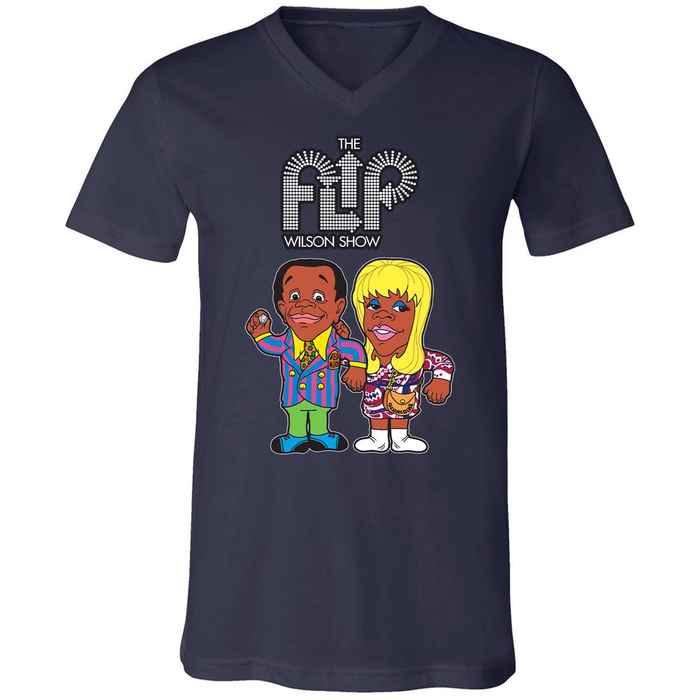 Unisex V-Neck T-Shirt - 7UZ1ZEGW - Navy - 9