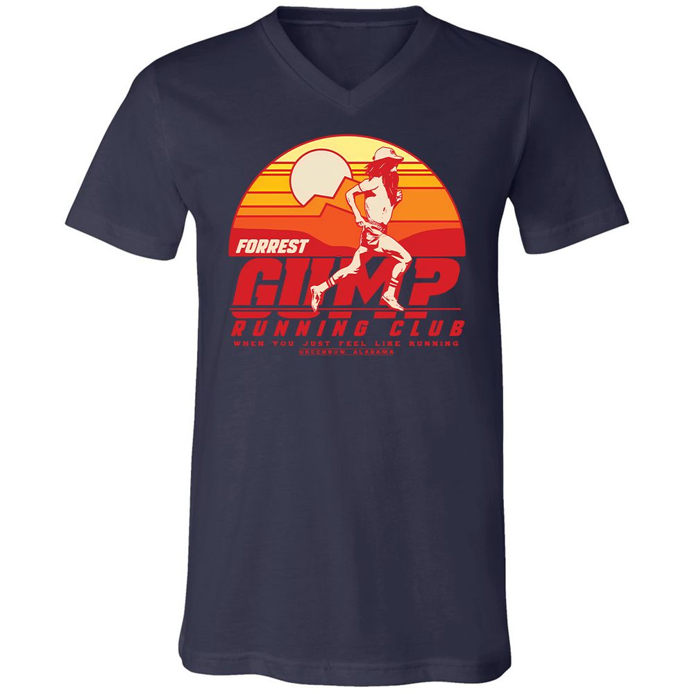 Unisex V-Neck T-Shirt - T2YRF1JK - Navy - 9