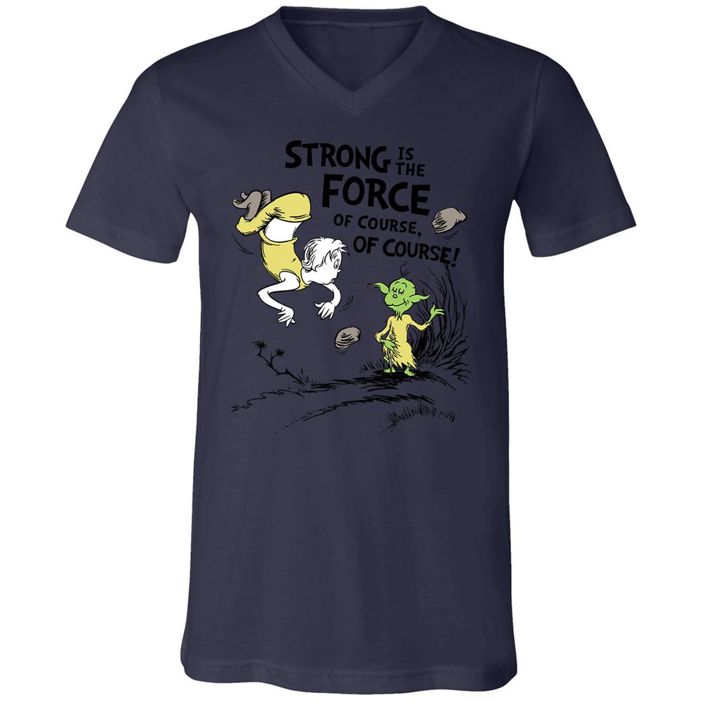 Unisex V-Neck T-Shirt - 5ZB3UHKW - Navy - 9