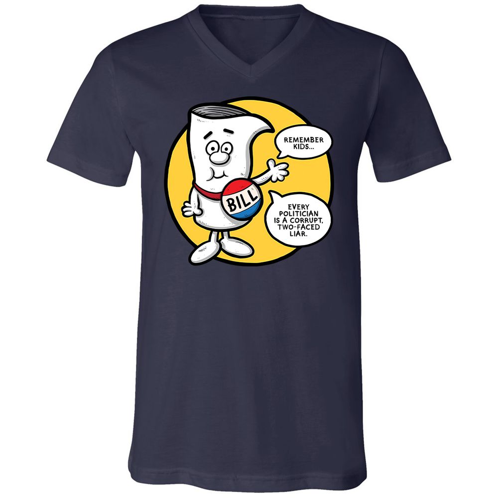 Unisex V-Neck T-Shirt - Q23BNVCG - Navy - 9