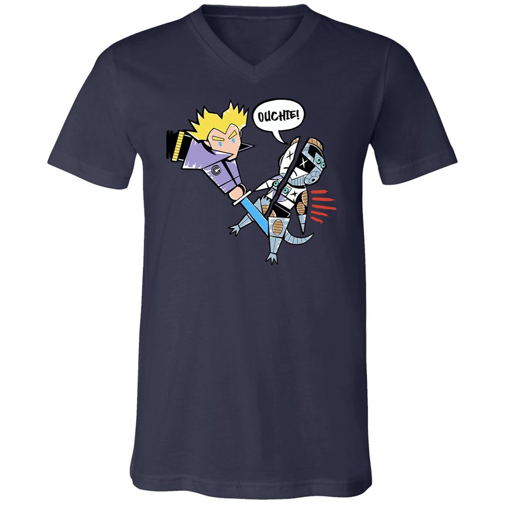 Unisex V-Neck T-Shirt - 64YUQTV5 - Navy - 9