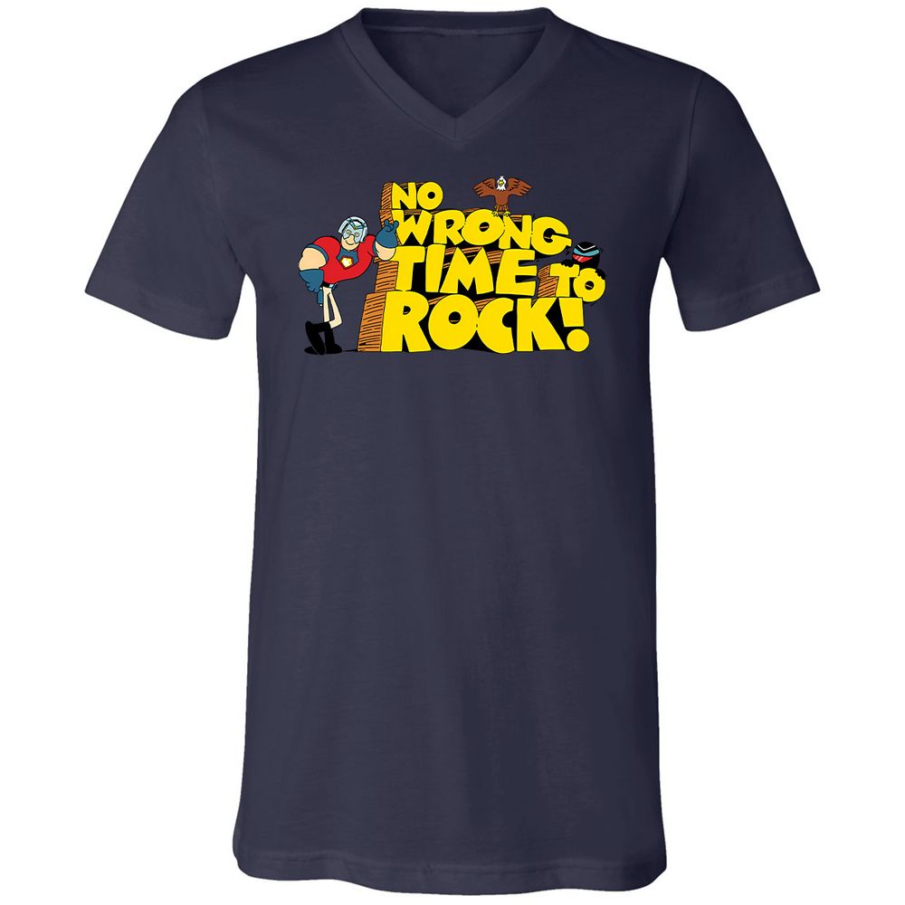 Unisex V-Neck T-Shirt - 6P3RLVDD - Navy - 9