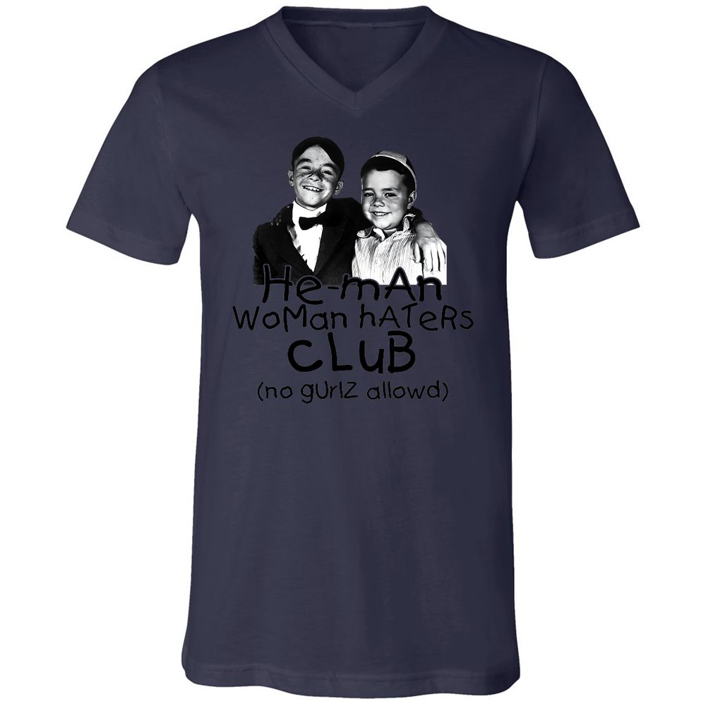 Unisex V-Neck T-Shirt - 57WUGRGC - Navy - 9