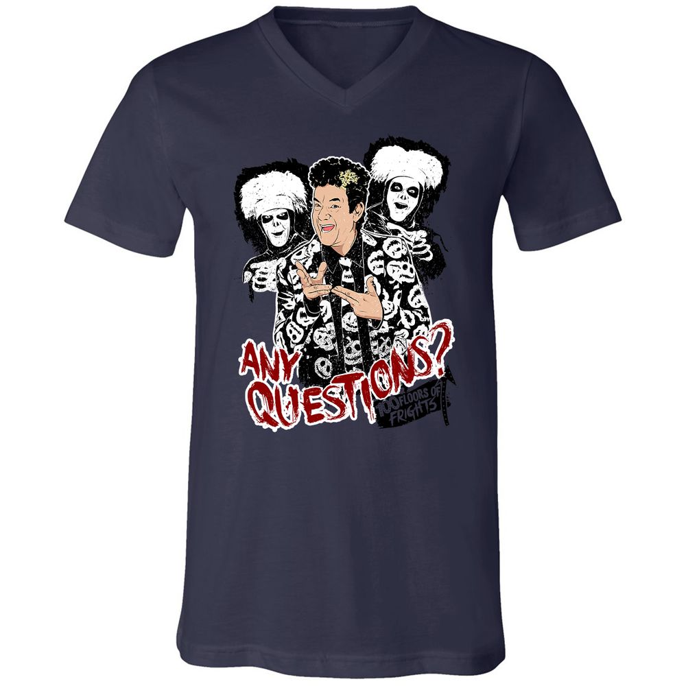 Unisex V-Neck T-Shirt - 64XGU8EA - Navy - 9