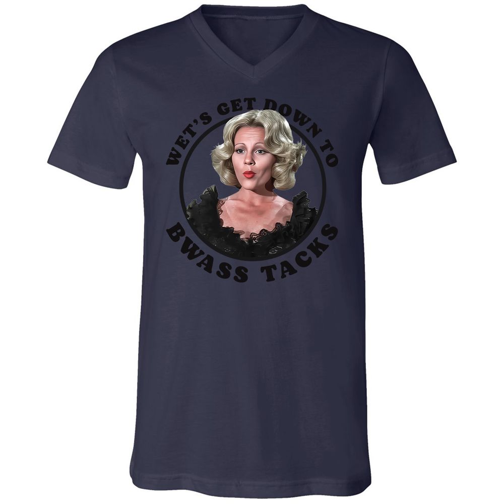 Unisex V-Neck T-Shirt - 8HRLUR38 - Navy - 9