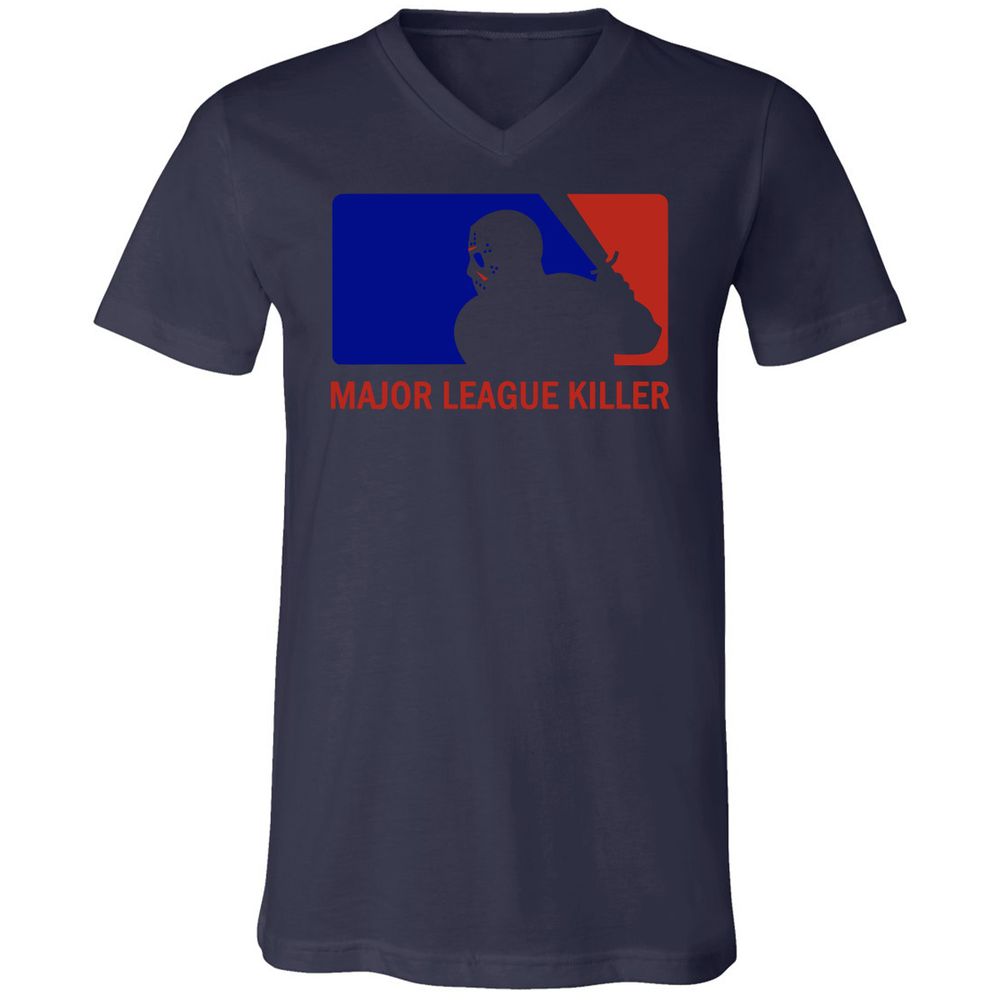 Unisex V-Neck T-Shirt - 1N2UFXBT - Navy - 9