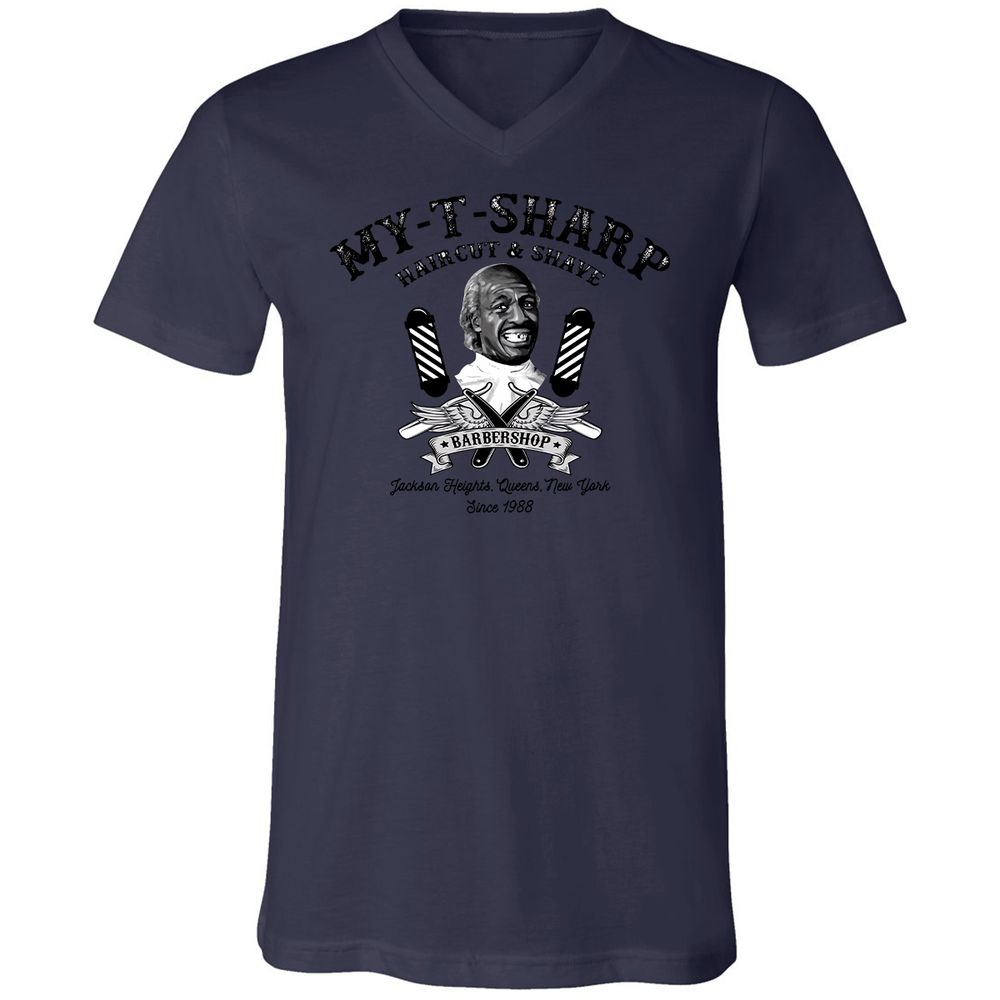 Unisex V-Neck T-Shirt - DFD96A2Y - Navy - 9