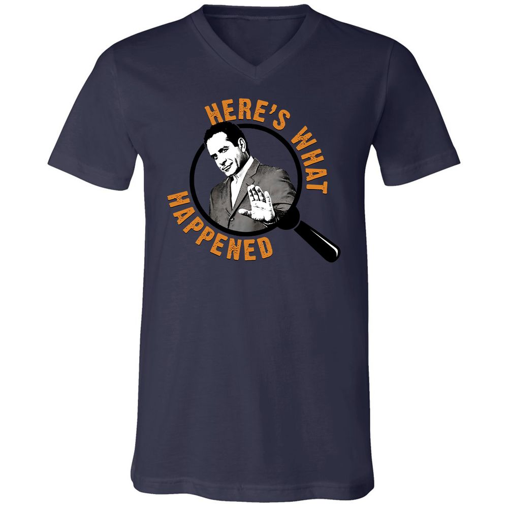 Unisex V-Neck T-Shirt - 5AR2YPMR - Navy - 9