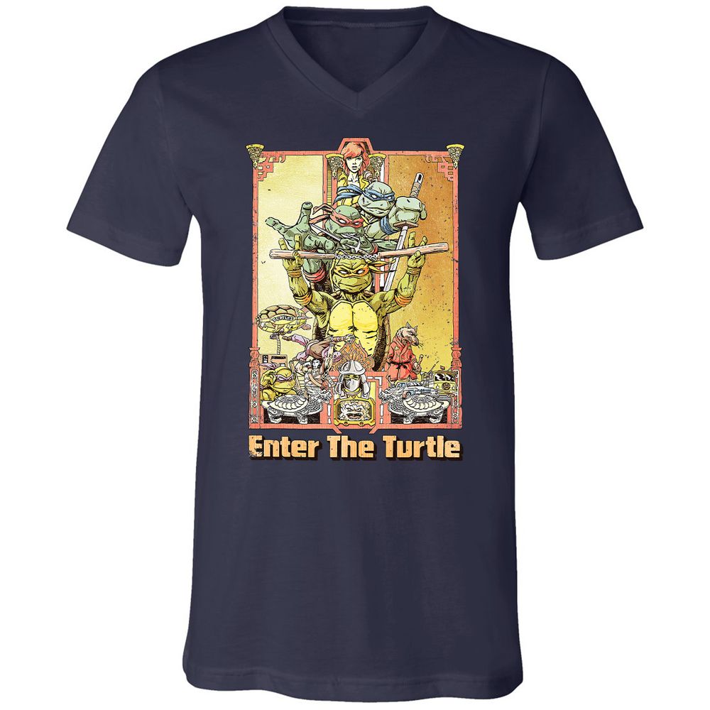 Unisex V-Neck T-Shirt - D5RRCSR5 - Navy - 9