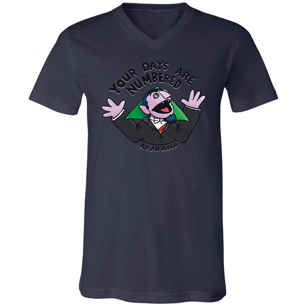 Unisex V-Neck T-Shirt - GC3J2AXV - Navy - 9