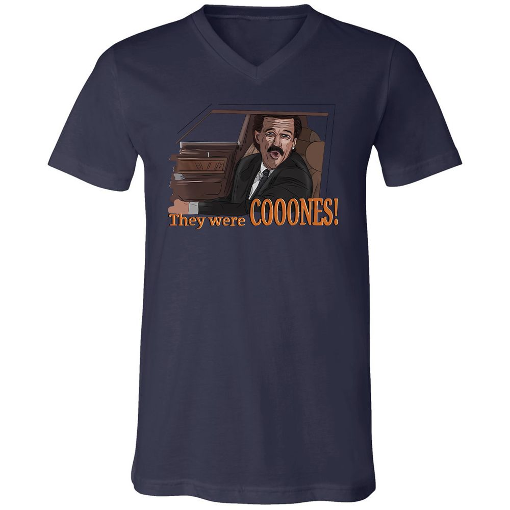Unisex V-Neck T-Shirt - WS6JSYWS - Navy - 9