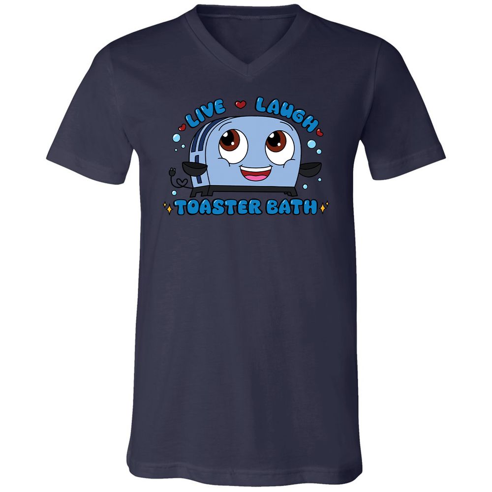 Unisex V-Neck T-Shirt - 5X5VWN5K - Navy - 9