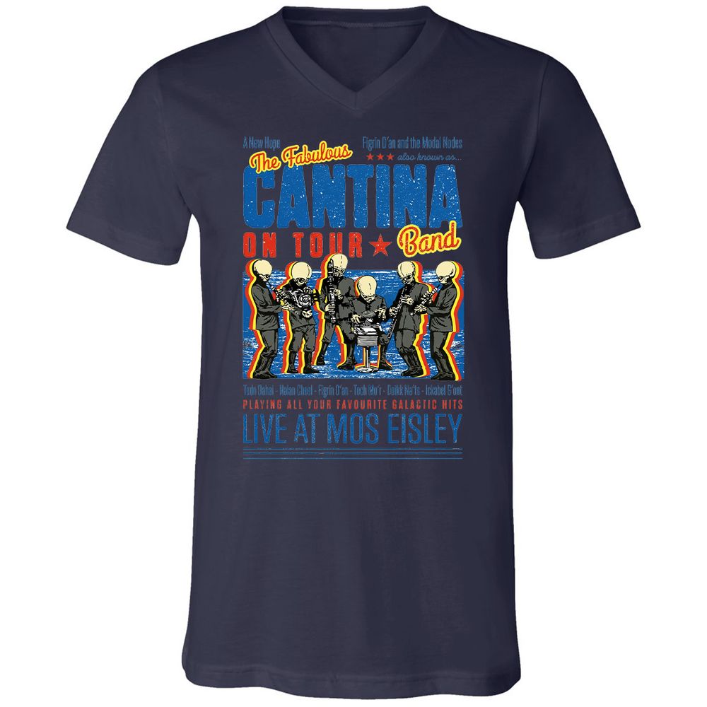 Unisex V-Neck T-Shirt - C775UAHA - Navy - 9