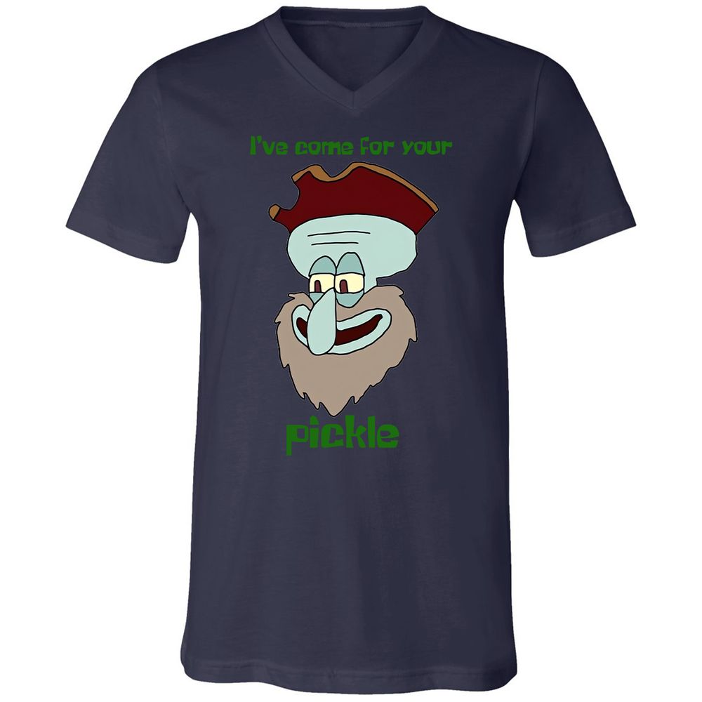 Unisex V-Neck T-Shirt - QX8L8M2Q - Navy - 9