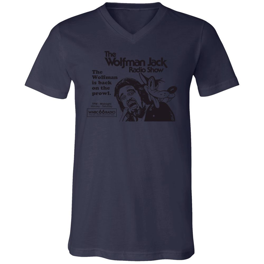 Unisex V-Neck T-Shirt - VGHV4GRX - Navy - 9