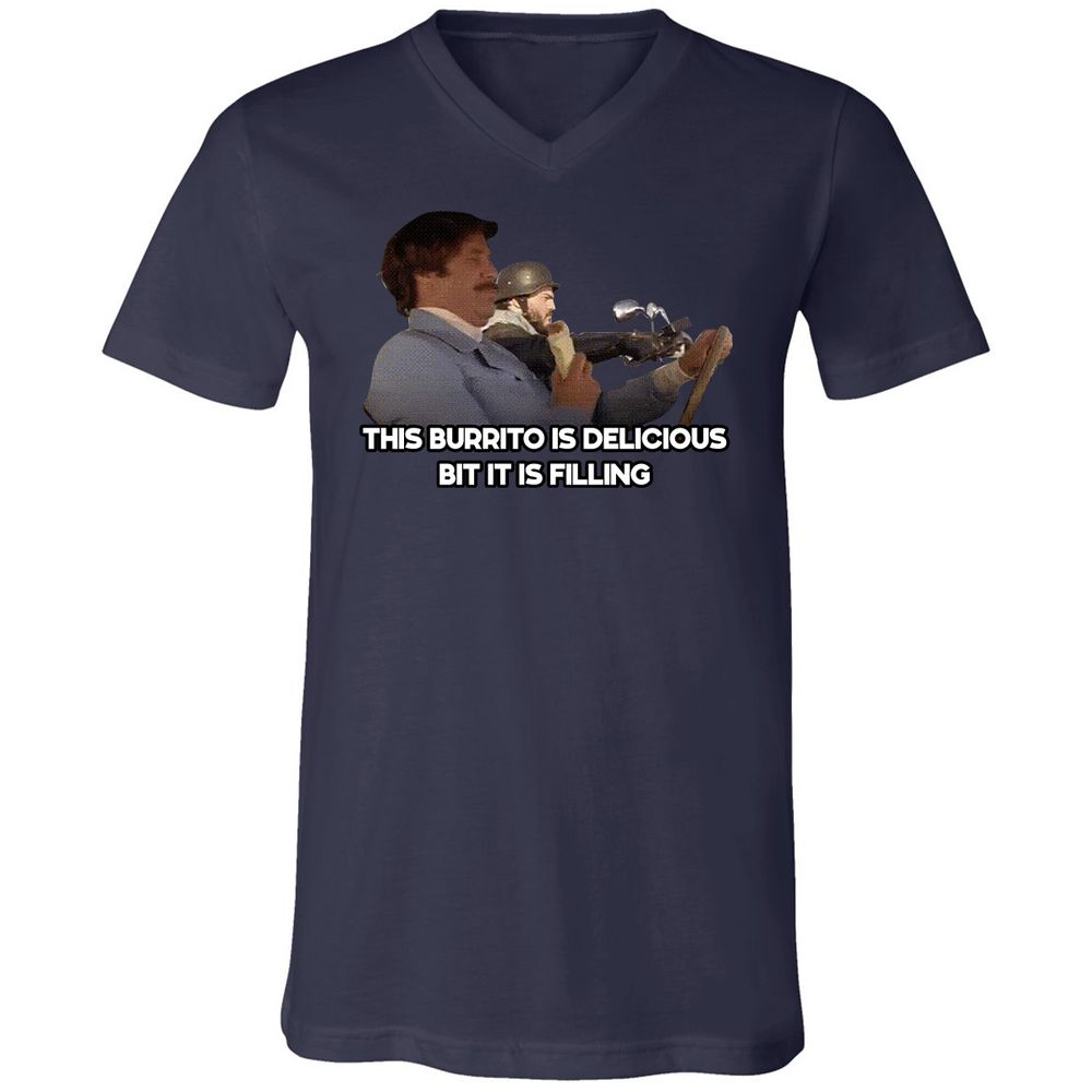 Unisex V-Neck T-Shirt - NZG7CZYS - Navy - 9