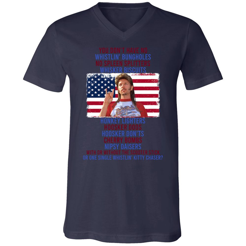 Unisex V-Neck T-Shirt - PCFJ14EX - Navy - 9