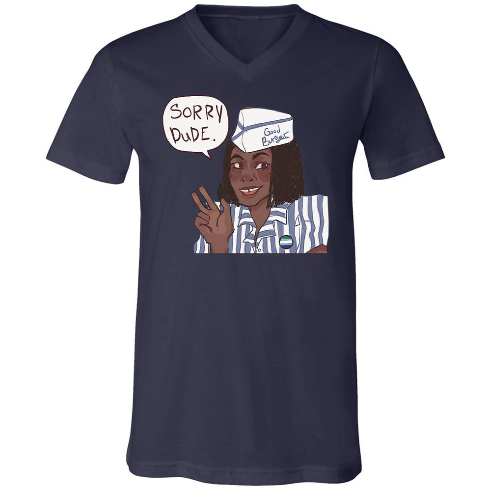 Unisex V-Neck T-Shirt - GDRYEMTK - Navy - 9