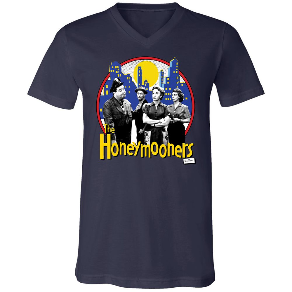 Unisex V-Neck T-Shirt - R1NDUA3N - Navy - 9