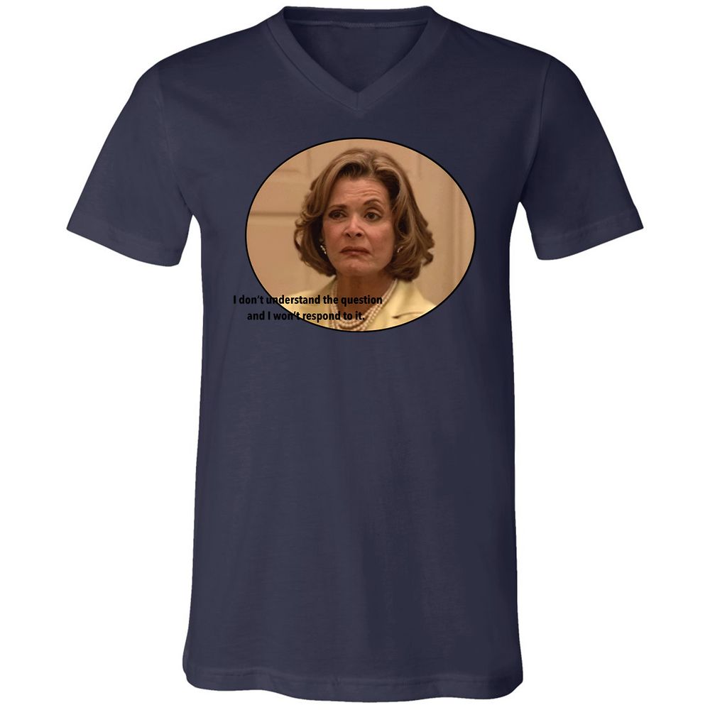 Unisex V-Neck T-Shirt - ZPYPUV49 - Navy - 9